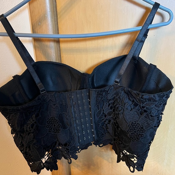 Lace Bustier Corset Crop Top - Picture 6 of 8